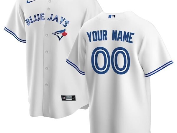 Toronto Blue Jays Nike Youth Home Replica Custom Jersey - White