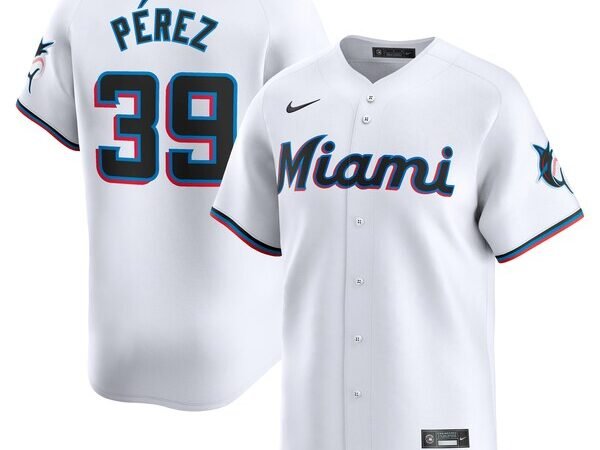 Eury Pérez Miami Marlins Nike Home Limited Player Jersey – White