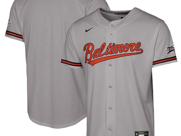 Baltimore Orioles Nike Youth 2025 MLB All-Star Game Road Replica Jersey - Gray