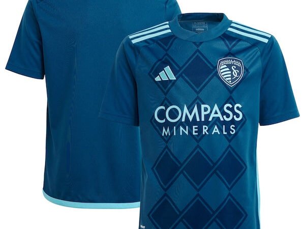 Sporting Kansas City adidas Youth 2024 Diamonds Our Forever Replica Jersey – Navy
