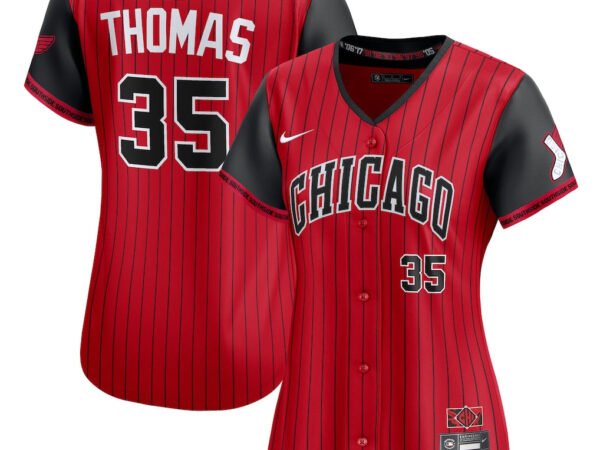 Frank Thomas Chicago White Sox Nike Women's 2025 City Connect Limited Retired Player Jersey - Red/Black