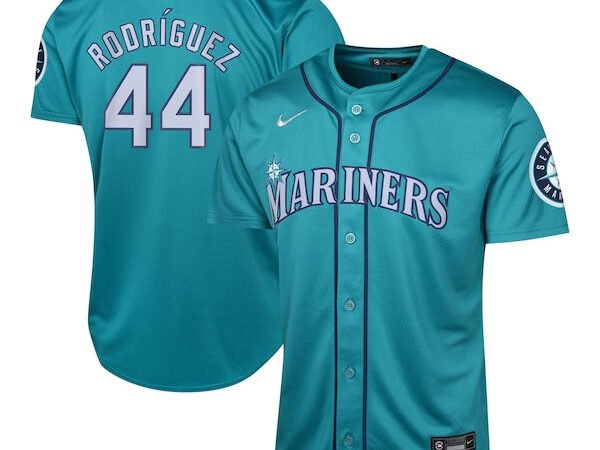 Julio Rodríguez Seattle Mariners Nike Youth Alternate Limited Player Jersey - Aqua/White