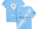 Erling Haaland Manchester City Puma Youth 2025/26 Home Replica Player Jersey - Sky Blue/Black