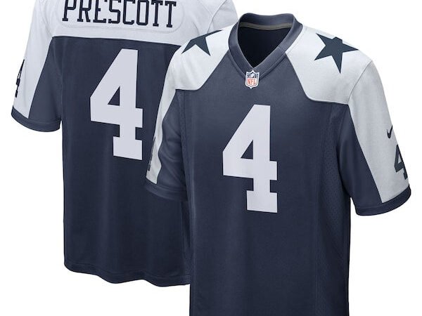 Dak Prescott Dallas Cowboys Nike Alternate Game Team Jersey - Navy/White
