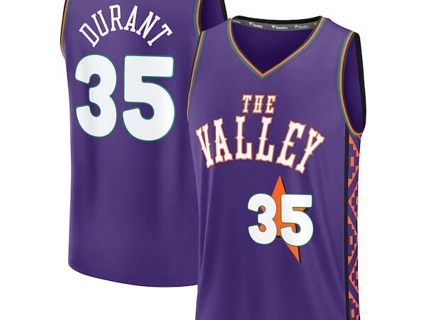 Kevin Durant Phoenix Suns Youth 2024/25 Fast Break Player Jersey - City Edition - Purple