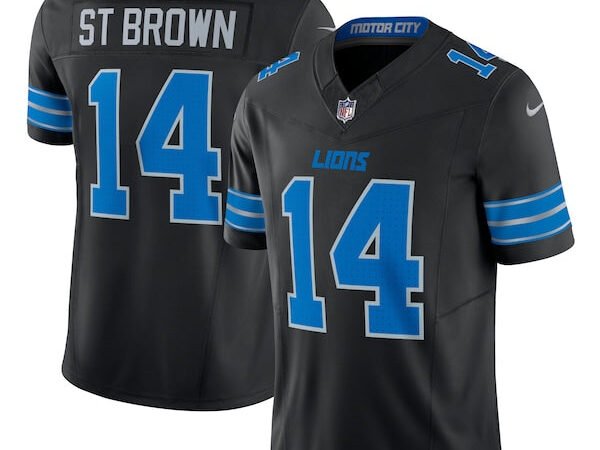 Amon-Ra St. Brown Detroit Lions Nike 2nd Alternate Vapor F.U.S.E. Limited Jersey - Black