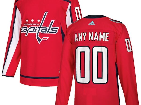 Washington Capitals adidas Authentic Custom Jersey - Red