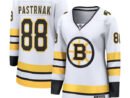 David Pastrnak Boston Bruins  Women's Away Breakaway Player Jersey - White/Black
