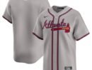 Atlanta Braves Nike Road Limited Jersey - Gray/White