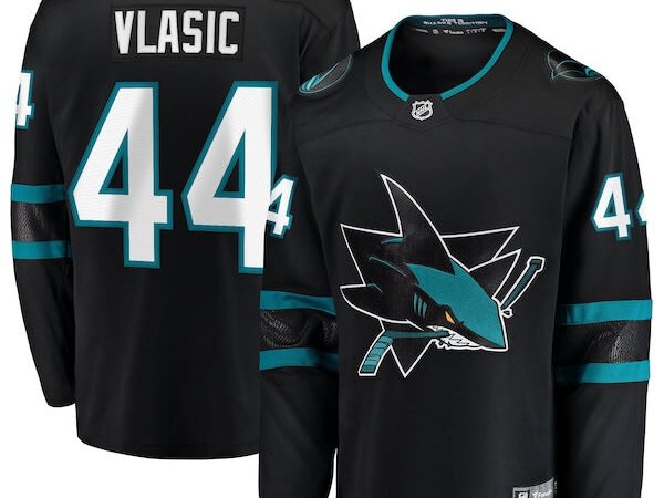Marc-Edouard Vlasic San Jose Sharks Premier Breakaway Player Jersey - Black/Teal