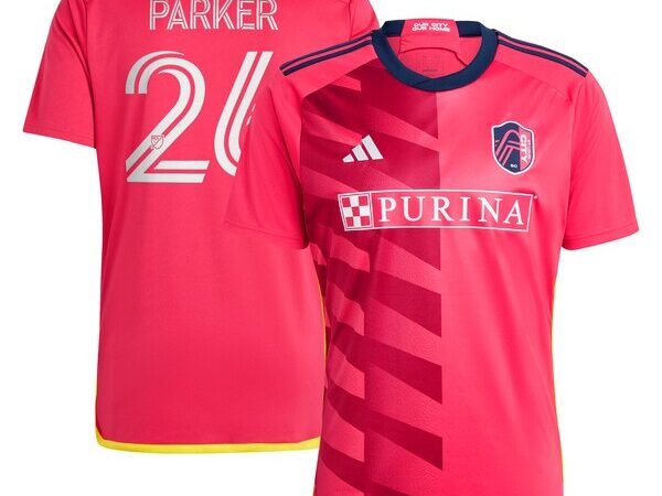 Tim Parker St. Louis City SC adidas 2024 CITY Kit Replica Jersey - Red