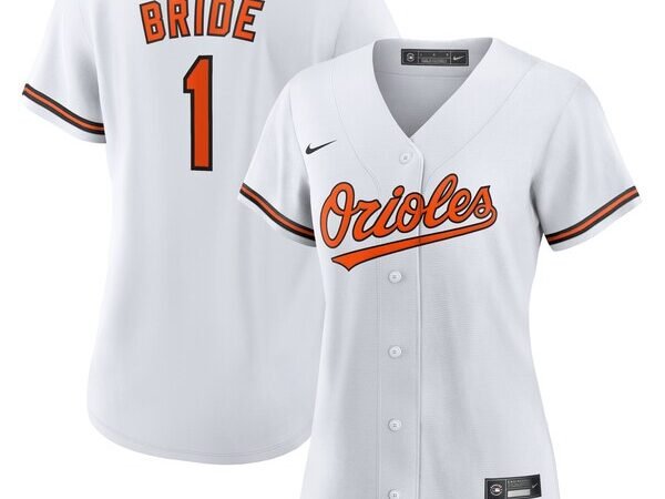 Baltimore Orioles Nike Women's #1 Bride Home Replica Jersey - White