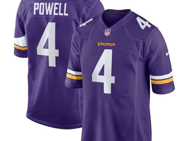Brandon Powell Minnesota Vikings Nike  Game Jersey -  Purple