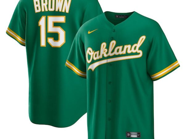 Seth Brown Oakland Athletics Nike Alternate Replica Jersey - Kelly Green/White