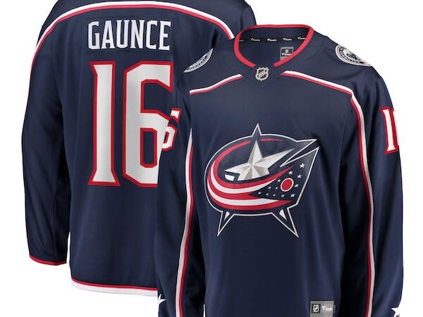 Brendan Gaunce Columbus Blue Jackets  Home Breakaway Jersey - Navy