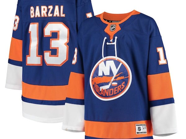 Mathew Barzal New York Islanders Youth Home Premier Player Jersey - Royal