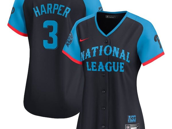 Bryce Harper National League Nike Women's 2024 MLB All-Star Game Limited Player Jersey - Navy