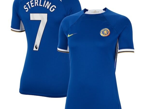 Raheem Sterling Chelsea Nike Women's 2023/24 Home Stadium Replica Jersey - Blue/Navy
