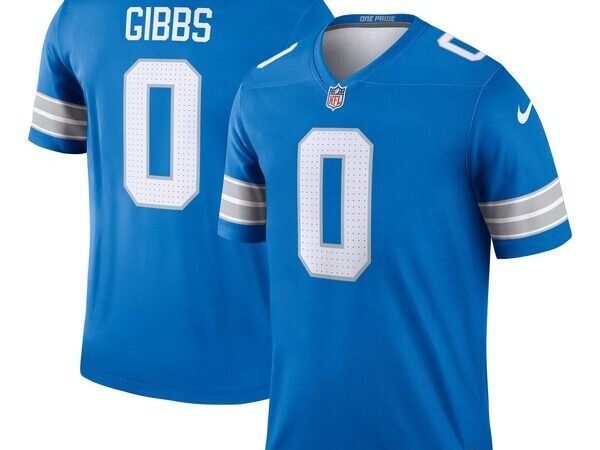 Jahmyr Gibbs Detroit Lions Nike Team Legend Jersey - Blue/Black