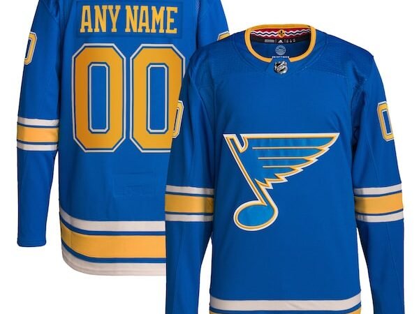 St. Louis Blues adidas Alternate Primegreen Authentic Custom Jersey - Blue