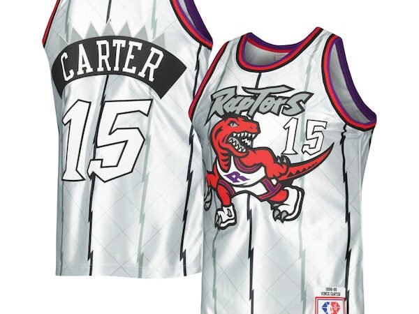 Vince Carter Toronto Raptors 1998/99 Hardwood Classics 75th Anniversary Swingman Jersey - Platinum