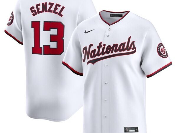 Nick Senzel Washington Nationals Nike Home Limited Player Jersey - White