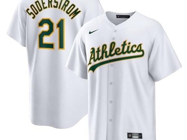 Tyler Soderstrom Athletics Nike Home Replica Jersey - White