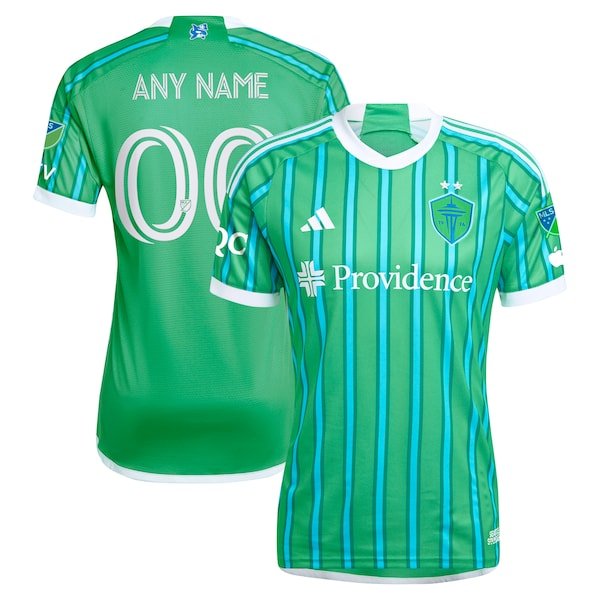 Seattle Sounders FC adidas 2024 The Anniversary Kit Authentic Custom Jersey – Green