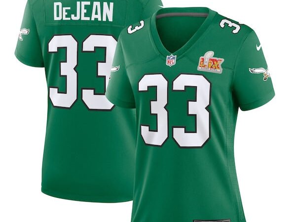 Cooper DeJean Philadelphia Eagles Nike Women's Super Bowl LIX 2nd Alternate Game Jersey - Kelly Green