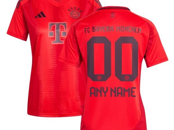 Bayern Munich adidas Women's 2024/25 Home Replica Custom Jersey - Red
