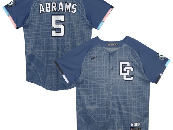 CJ Abrams Washington Nationals Nike Preschool City Connect 2025 Limited Jersey - Blue