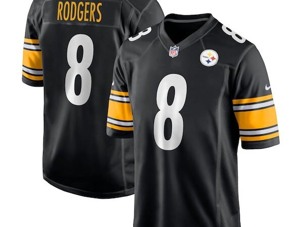 Aaron Rodgers Pittsburgh Steelers Nike Game Jersey - Black/White