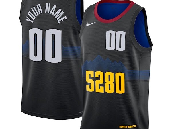 Denver Nuggets Nike Unisex 2023/24 Custom Swingman Jersey - Black - City Edition