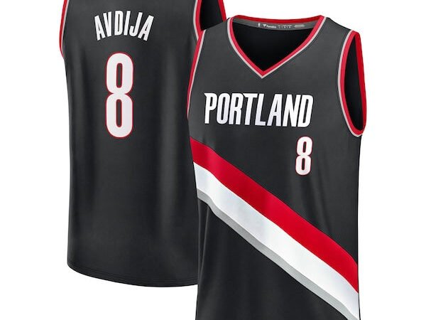 Deni Avdija Portland Trail Blazers  Fast Break Replica Player Jersey - Icon Edition - Black