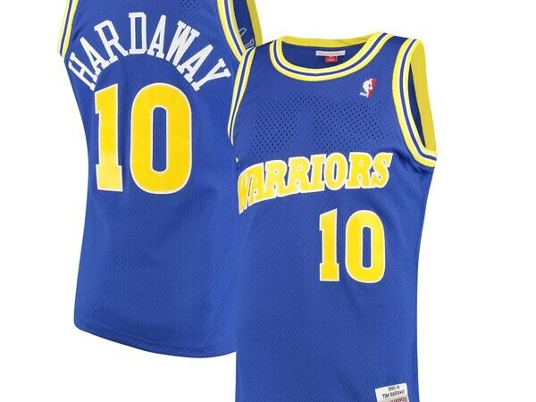 Tim Hardaway Golden State Warriors 1990/91 Hardwood Classics Swingman Jersey - Royal