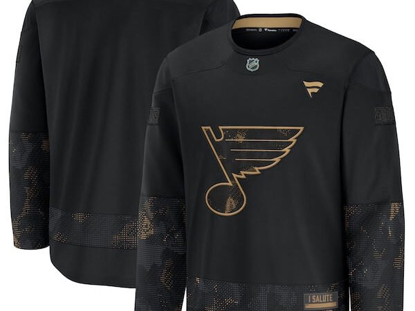 St. Louis Blues 2024 Military Appreciation Practice Jersey - Black