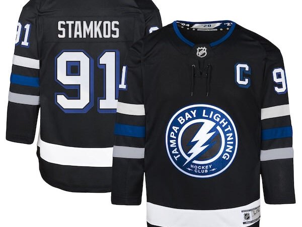 Steven Stamkos Tampa Bay Lightning Youth Alternate Premier Player Jersey - Black