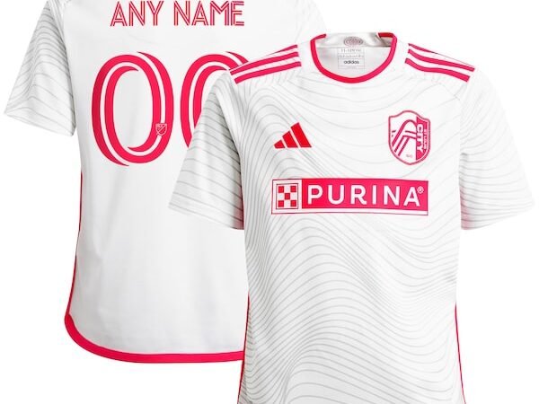St. Louis City SC adidas Youth 2024 The Confluence Kit Replica Custom Jersey - White