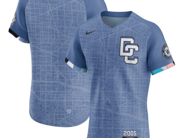 Washington Nationals Nike 2025 City Connect Elite Jersey - Blue