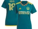 Marco Reus LA Galaxy adidas Women's 2024 LA Kit Replica Player Jersey - Green