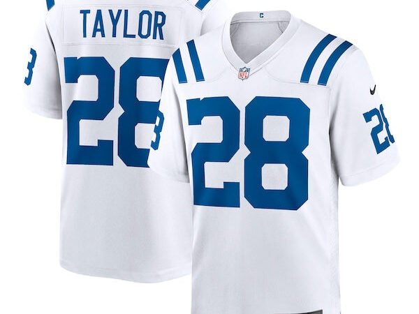 Jonathan Taylor Indianapolis Colts Nike Player Game Jersey - White/Royal