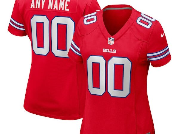 Buffalo Bills Nike Women's Alternate Custom Game Jersey - Red