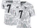 C.J. Stroud Houston Texans Nike 2024 Salute to Service Limited Jersey - Arctic Camo