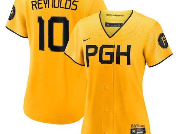 Bryan Reynolds Pittsburgh Pirates Nike Women's 2023 City Connect Replica Player Jersey - Gold