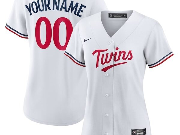 Minnesota Twins Nike Women's Home Replica Custom Jersey - White