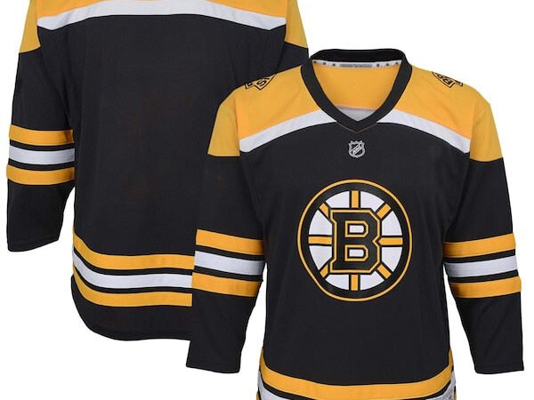 Boston Bruins Youth Home Replica Blank Jersey - Black