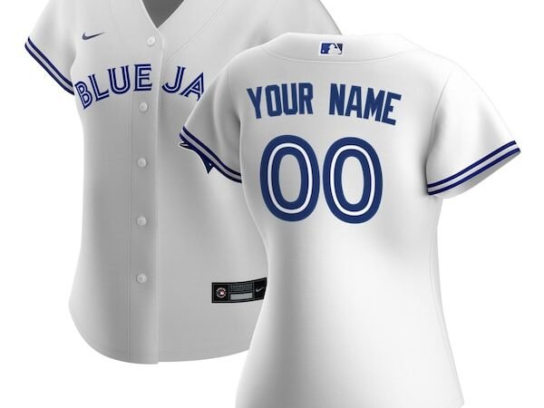 Toronto Blue Jays Nike Women's Home Replica Custom Jersey - White