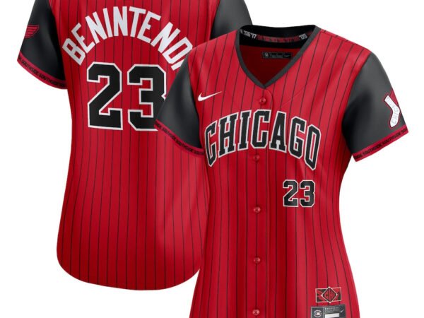 Andrew Benintendi Chicago White Sox Nike Women's 2025 City Connect Limited Player Jersey - Red/Black