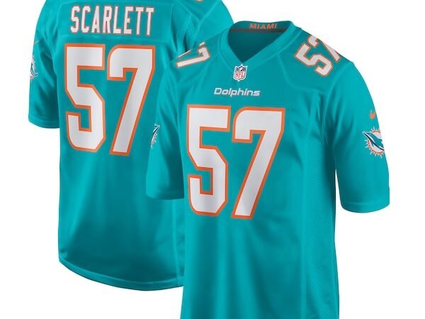 Brennan Scarlett Miami Dolphins Nike Game Jersey - Aqua
