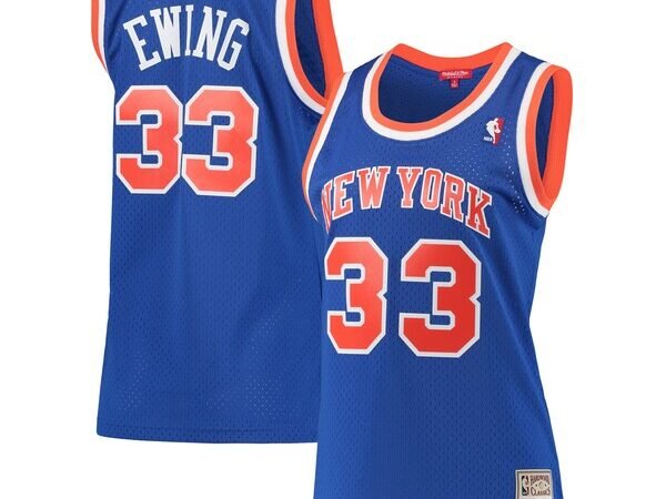 Patrick Ewing New York Knicks Women's 1991/92 Hardwood Classics Swingman Jersey - Blue
